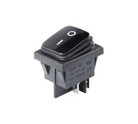 Rocker Switches Power Button Switch Red Green Black Blue Yellow LED 4Pin 6Pin 2Gears 3Gears 20A On Off NWPNLXEA(Black 4P 2Gears)
