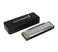 Rocket BH01D Harmonica blues en Ré majeur Argenté