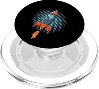 Rocket Comic Space Ship Moon Missile PopSockets PopGrip pour MagSafe