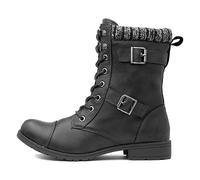 Rocket Dog Femme Billie Bottes de Combat, Noir, 38 EU