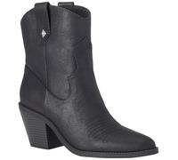 Rocket Dog Plume Femmes Luxe Confort Cow-Boy Simili Cuir Bottes Noir