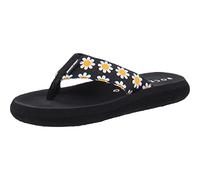 Rocket Dog Femme Spotlight Comfort Foam Tongues, Motif Fleurs Noir, 40 EU