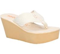Rocket Dog Femmes Tissu Diver Slip On Pantoufles à talon compensé FS6023 (41 UE) (Crème)