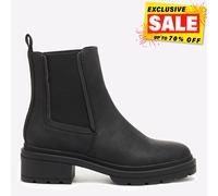 Rocket Dog Iggie Femmes Décontracté Mode Robe à Enfiler Chelsea Bottes Noir