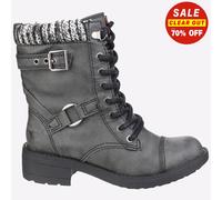 Rocket Dog Thunder Galaxy Bottes Biker Casual Pour Femmes Noires
