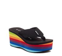 Rocket Dog Femme Écraser Tongues, Noir/Multicolore, 37 EU