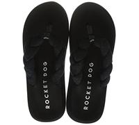 Rocket Dog Femme Tresse Coucher de Soleil Tongues, Tissu éponge Noir, 38 EU