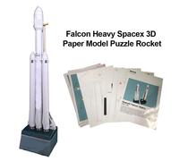 Rocket Falcon 3d 42cm 1: 2020, Nouveau Modèle De Puzzle En Papier, Jouet Origami Spatial, Classe À Main Pour Étudiant, Bricolage, 160