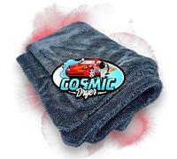 Rocket Gloss Cosmic Dryer XXL - 50 x 80 cm - Chiffon de séchage pour voiture - Magnétique à l'eau - 1300 g/m² - En microfibre torsadée - Absorbant - Non pelucheux et anti-rayures - Gris