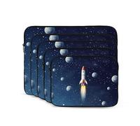 Rocket in Space - Housse pour ordinateur portable de 15 po - Housse antichoc tendance pour ordinateur portable - Pour homme et femme