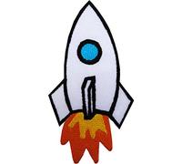 Rocket Iron on Patch brodé à coudre badge Espace NASA T-shirt pour homme badge