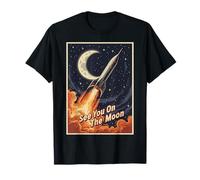 Rocket Launch to The Moon 2026 Space | Rendez-Vous sur la Lune T-Shirt