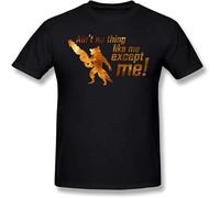 Rocket Raccoon T Shirt Ain T No Thing Like Me T-Shirt Print 100 Percent Cotton Tee Shirt Mens Beach Short Sleeves Fun Tshirt Manches Courtes(Large)