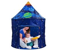 Rocket Ship Tente pour - Maison de jeu pour explorateurs d'espaces intérieurs - 150 x 100 cm - Tente de jeu en polyester - Design pliable durable - Salle d'aventure amusante