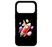 Rocket Space Rocket Space Shuttle Space Shuttle Spatial Oeufs Oreilles de Lapin Coque pour iPhone 17 Pro Max
