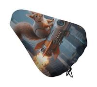 Rocket Squirrel Coussin de siège de vélo rembourré avec cordon de serrage doux et confortable imperméable pour homme et femme pour exercice VTT vélo de route