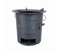 Rocket Stove Poêle à bois sans fumée avec plaque de cuisson | Poêle de tente portable et foyer pour cuisine en plein air, brasero sans fumée, poêle à bois efficace pour four néerlandais