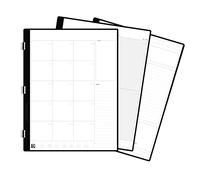 Rocketbook Lot de 20 pages de planification mensuelle/hebdomadaire Pro pour listes de choses à faire et agendas - Écrire, numériser, effacer, réutiliser | 20 feuilles | Taille des lettres : 19,8 x