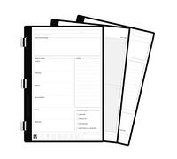 Rocketbook Lot de 20 pages Rocketbook Pro pour listes de choses à faire et agendas - Écrire, numériser, effacer, réutiliser | 20 feuilles | Taille exécutive : 15,2 x 22,4 cm, blanc