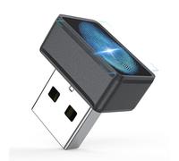 Rocketek Lecteur Empreinte Digitale USB-A pour Windows 10/11,Mini Lecteur Empreinte Digitale Windows Hello avec 360 Degrés Tactile,sans Mot de Passe et chiffrement des fichiers,Plug&Play