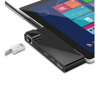 Rocketek Station HUB Adapateur pour Microsoft Surface Pro 5 Pro 6 USB 3.0, Carte SD, HDMI et RJ45 Ethernet Giagbit.