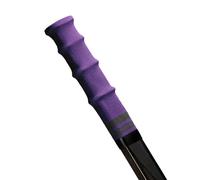ROCKETGRIP Poignée de sport pour bâton de hockey sur glace - Poignées de hockey en tissu coloré - Accessoires de hockey pour adultes et enfants (poignée violette - texte noir)
