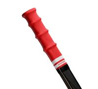 ROCKETGRIP Poignée de sport pour crosse de hockey sur glace - Poignées de hockey en tissu coloré - Accessoires de hockey pour adultes et enfants (poignée rouge, texte blanc)