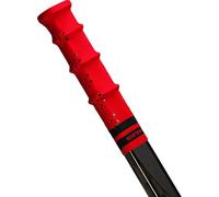 ROCKETGRIP Poignée sport pour crosse de hockey sur glace - Poignées perforées - Accessoire de hockey sur glace - Taille unique (rouge - noir)