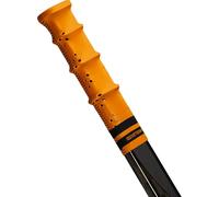 ROCKETGRIP Poignée sport pour crosse de hockey sur glace - Poignées perforées - Accessoire de hockey sur glace - Taille unique (orange - noir)