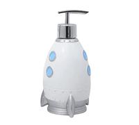 Rockets Design Distributeur de savon à pompe rechargeable 400 ml Distributeur de savon solide pour évier, comptoir, distributeur de liquide