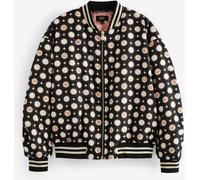 Rockett St George Rockett St George Black/Ecru Mono Lips Bomber Jacket