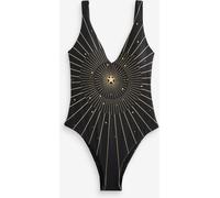 Rockett St George Rockett St George Black Glitter Star Swimsuit