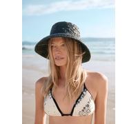 Rockett St George Rockett St George Black Raffia Effect Bucket Hat