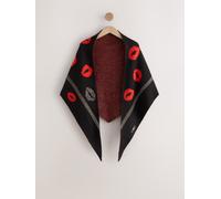 Rockett St George Rockett St George Black/Red Lips Midweight Scarf