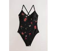 Rockett St George Rockett St George Black Rose Motif Swimsuit