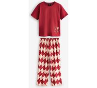Rockett St George Rockett St George Red Argyle Swan Jersey Pyjamas