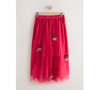 Rockett St George Rockett St George Red Roses Tiered Midi Skirt Red Roses EU 40 (UK 12)