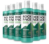 Rockface Gel douche pour homme, gel douche tout-en-un pour homme, parfum masculin frais, classique, lot de 6 x 410 ml