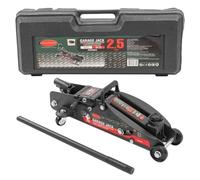 ROCKFORCE Cric hydraulique 2,5T avec fixation (h min 140 mm, h max 387 mm), dans un étui