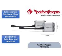 ROCKFORD FOSGATE PM100X1K PUNCH Amplificateur Set 2 Monoblocs Bateaux...