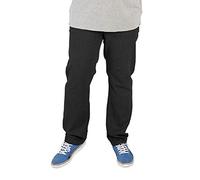 Rockford Mens Nouveau étirer Volée De Zip Denim Jeans Noir Régulier Grand Lit King-Size W44- L34