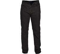 Rockford Mens Nouveau étirer Volée De Zip Denim Jeans Noir Régulier Grand Lit King-Size W58- L30