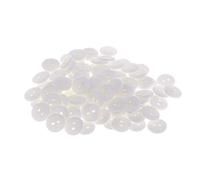 rockible 100 Pièces 1cm Boutons en Résine 2 Trous Boutons D'Artisanat Ronds pour Couture Bricolage Artisanat, Blanc