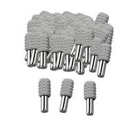 rockible 100 Supports D'étagère, Fixations Polyvalentes, Supports épais avec Manchon En Caoutchouc pour Vitrines, Meubles et Armoires