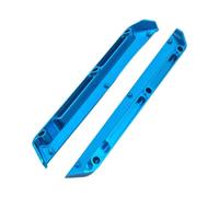 rockible 2x 1/12 RC Voiture Châssis Garde-Boue En Alliage D'aluminium Facile À Installer Modification Pièces de Rechange Barres Latérales pour Wltoys 124016, Bleu