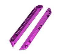 rockible 2x 1/12 RC Voiture Châssis Garde-Boue En Alliage D'aluminium Facile À Installer Modification Pièces de Rechange Barres Latérales pour Wltoys 124016, Violet