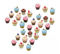 rockible 2x Breloques Miniatures pour Cupcakes, 30 Pièces, Jolis Accessoires, Mini Desserts, Ornements pour Maison de Poupée, Accessoire de Jardin Féerique,