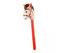 rockible 2x Cheval Bâton Gonflable, Joli Ballon Bâton Tête de Cheval, Ballon Bâton Gonflable, Cheval Bâton pour Enfants, Cowboy, Cowgirl, Fête