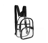 rockible 2X Sac à Dos Transparent, Cartable Poche Grande Contenu Cartable PVC pour Adultes Sports Travail Extérieur École Garçons Filles
