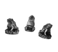 rockible 3 Pieds de Pot, Support de Pot d'ascenseur de jardinière, Support de Plante, rehausseur de Vase, Statue de Figurine Animale pour Parc, Maison, Patio, Grenouille 4.5x4.3x3cm